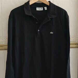 LACOSTE black polo like NEW XL